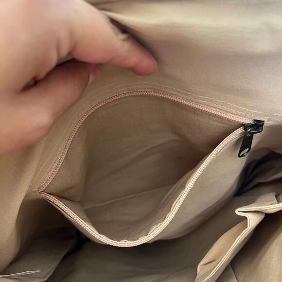 Panache Apparel Marissa Backpack Cream Tan Textured Bobble Embroidered Bag Purse - Picture 6 of 10